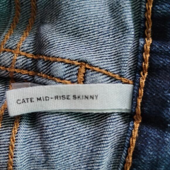 Rag & Bone Jeans Cate Mid Rise Ankle Skinny Size 25 Blue Med Wash Casual Stretch - Picture 9 of 13